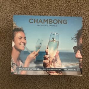 Chambong Glass Set for Rapid Champagne Consumption